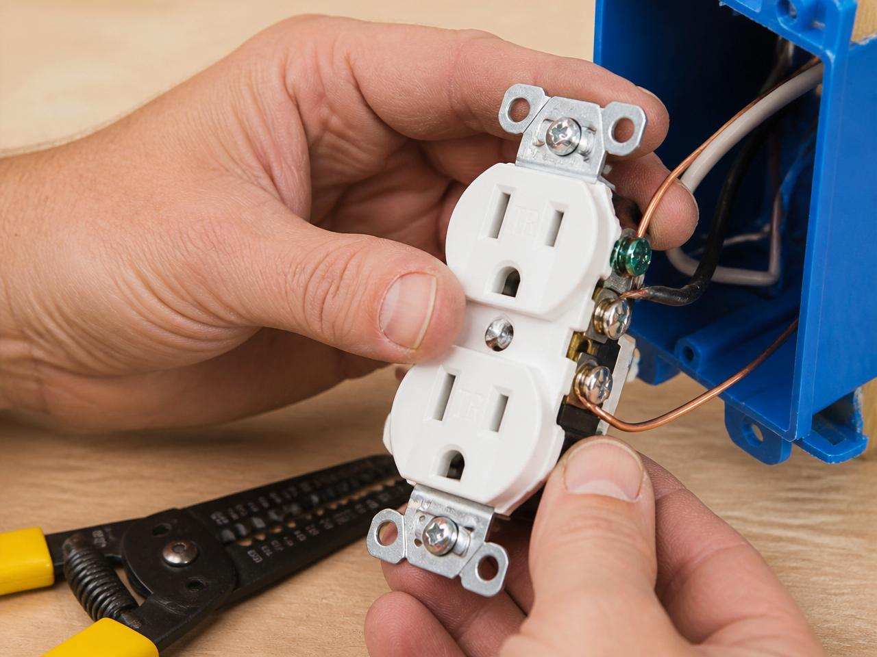 Electrical outlet and circuit work in a Cornwall home